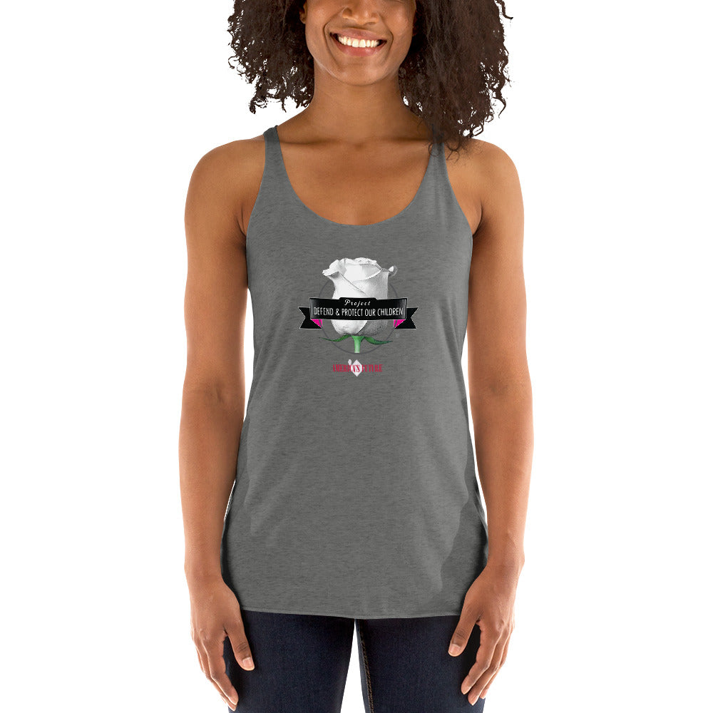 Project Defend & Protect Our Children - Women's Racerback Tank